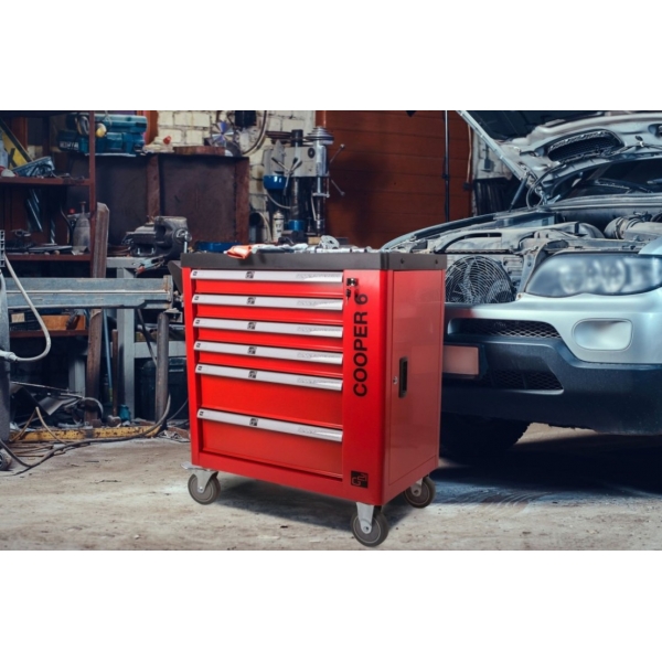 Dielenský vozík G21 Cooper 6, červený 14.jpg