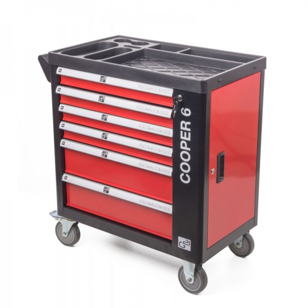 Dielenský vozík G21 Cooper 6, čierno-červený 1.jpg