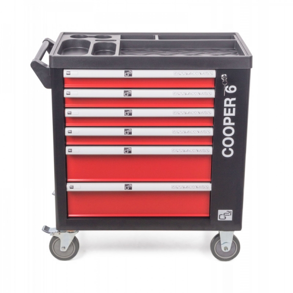 Dielenský vozík G21 Cooper 6, čierno-červený 2.jpg