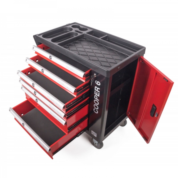 Dielenský vozík G21 Cooper 6, čierno-červený 4.jpg