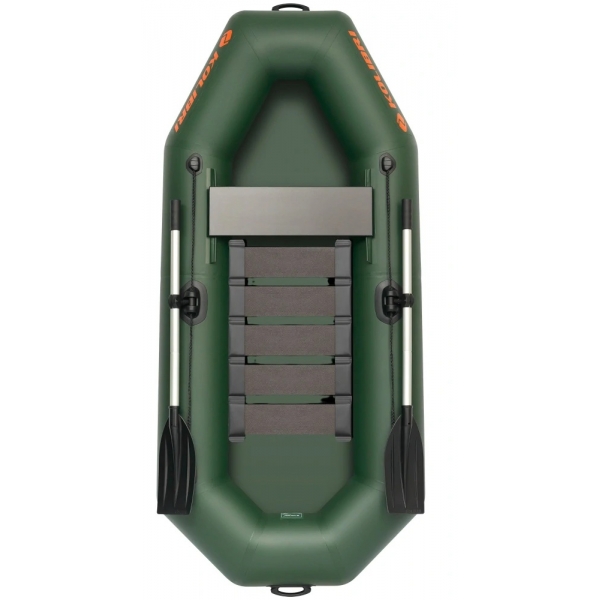 Čln Kolibri K-230 zelený lamelová podlaha.jpg